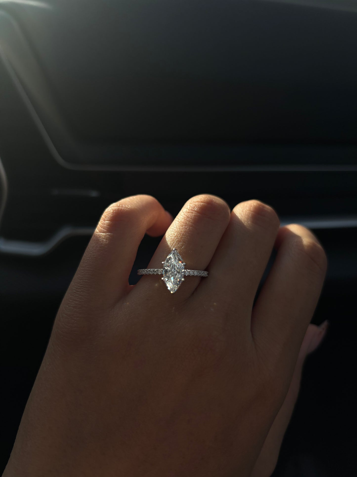 Arela Marquise Ring - Silver