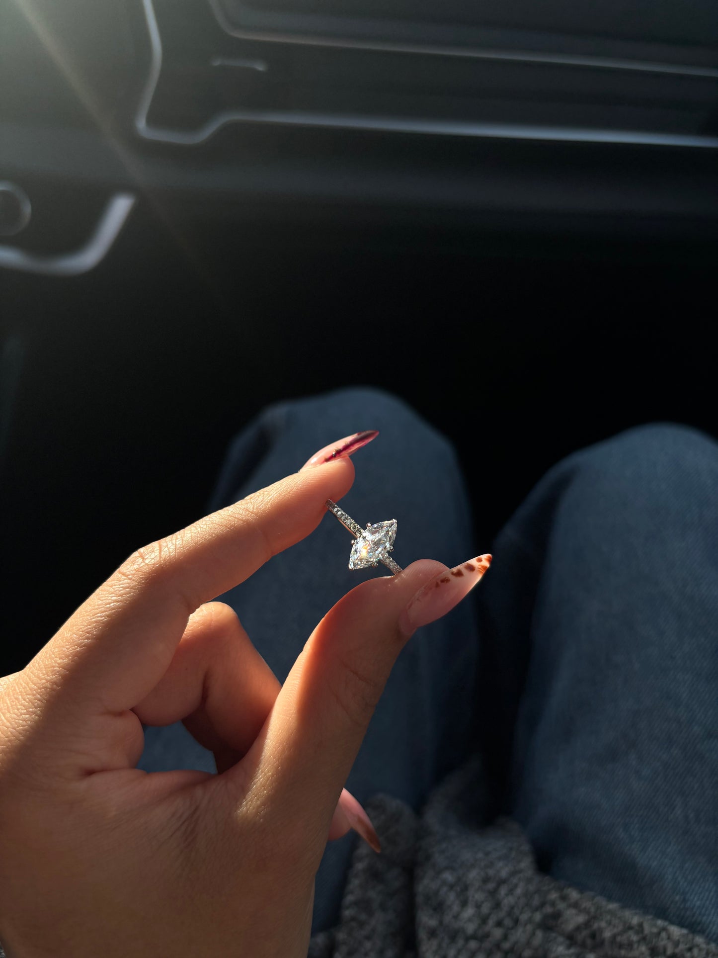 Arela Marquise Ring - Silver