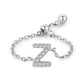 Custom Letter Adjustable Ring