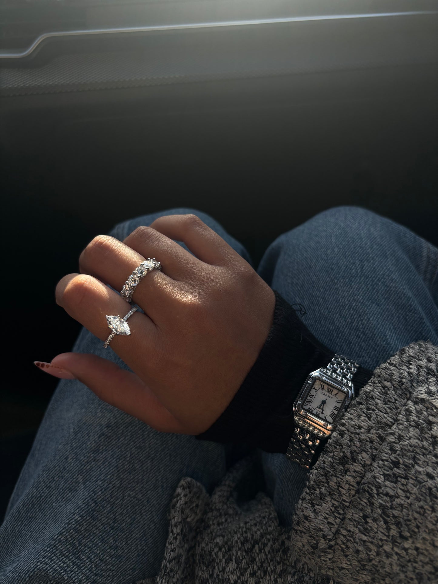 Arela Marquise Ring - Silver