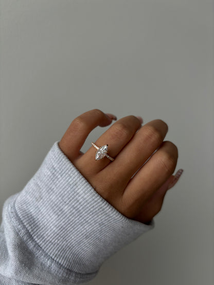 Arela Marquise Ring - Rose Gold